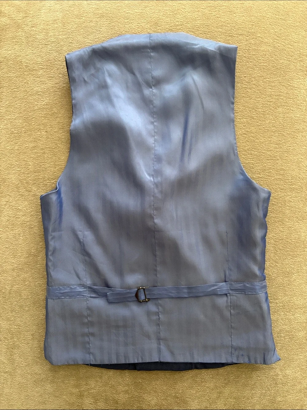 Jos. A. Bank Custom Navy Blue Double Breasted Vest Size 34 XS